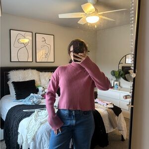 Pacsun Pink Ribbed Sweater!